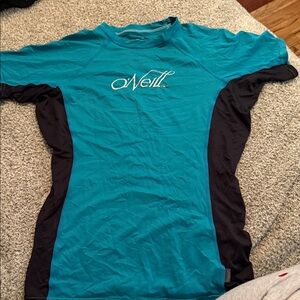 O'Neill Men's Teal and Black Short Sleeve Tee